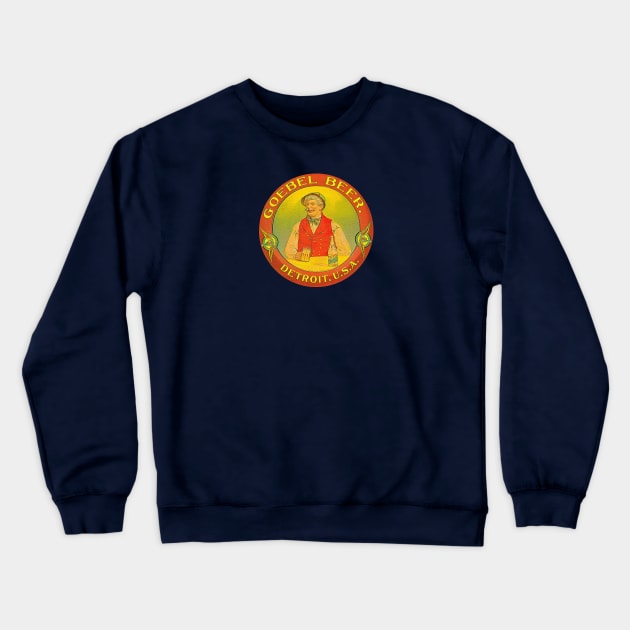 Goebel Beer Guy Crewneck Sweatshirt by Colonel JD McShiteBurger